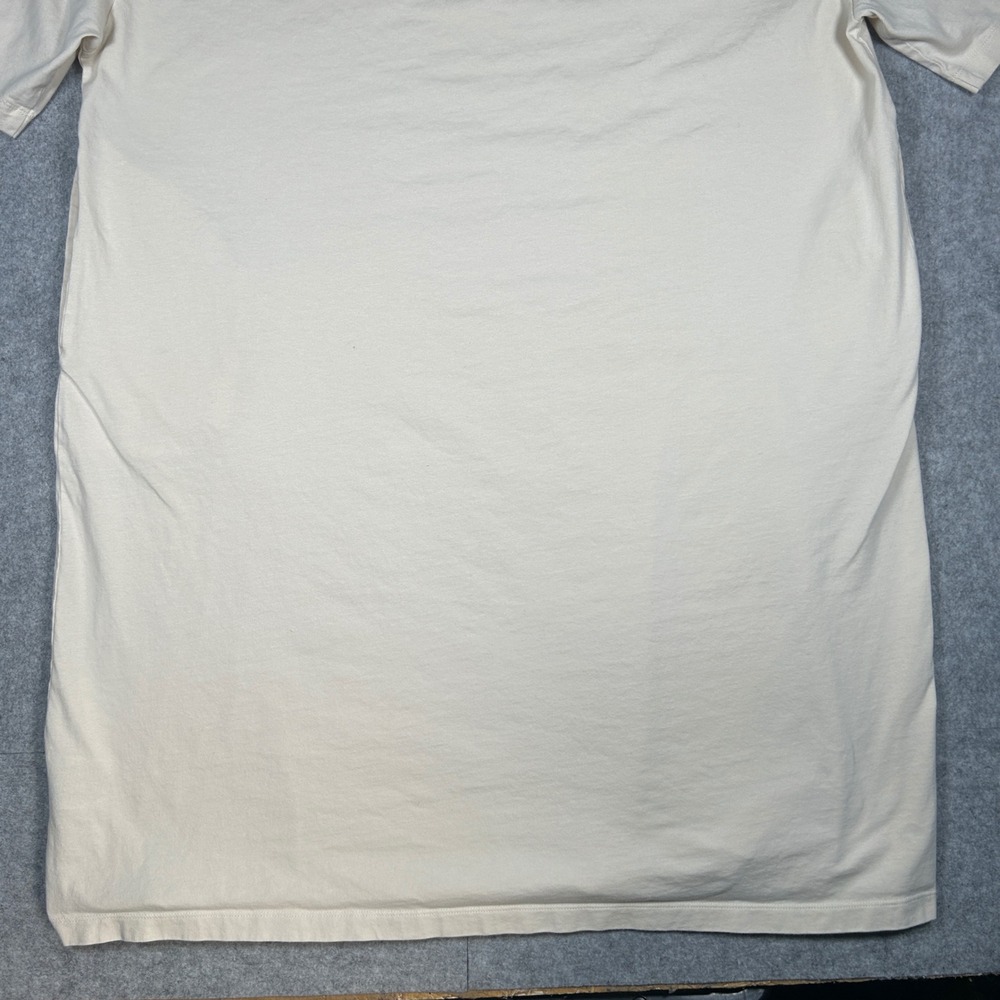 Fear of God Essentials T-Shirt Dress Womens XL Cream Tan Logo pockets - Picture 14 of 16